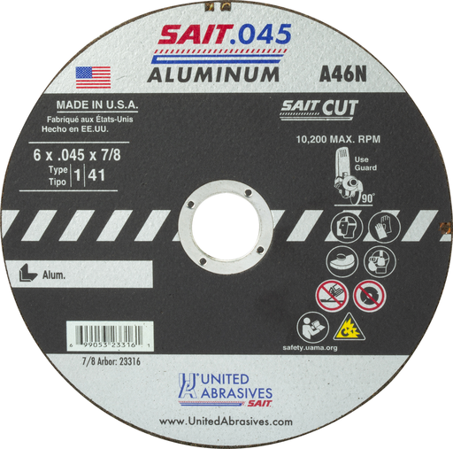 ^4-1/2"X045X7/8 A46N ALU CUT OFF