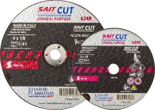 3"X1/8"X3/8" A24R FAST CUT OFF