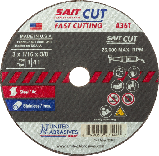 2-1/2"X1/16"X3/8" A36T FAST CUT