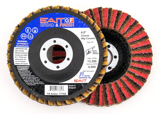 4-1/2"X7/8 60G G&F FLAP DISC A/O
