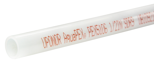 1/2" Uponor AquaPEX White, Red Print, 100-ft. coil