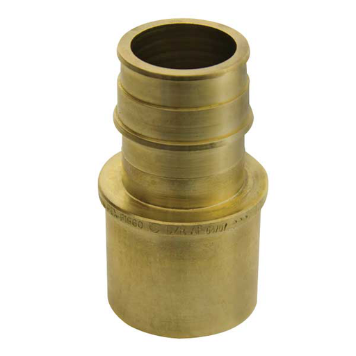 ProPEX LF Brass Sweat Adapter, 1" PEX x 1" Copper