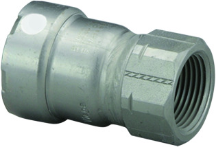 84280 Viega MegaPress adapter Smart Connect technology Carbon steel, 3/4'' x 3/4''