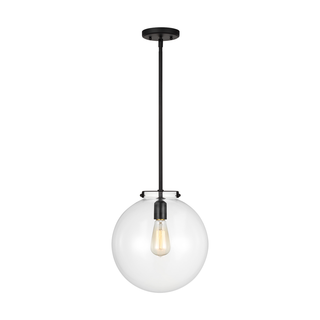 Product image for Kate 1 Light Sphere Pendant - Midnight Black