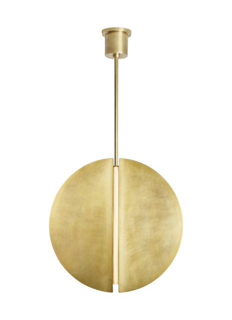 Product image for Bau 28" LED Pendant - Natural Brass