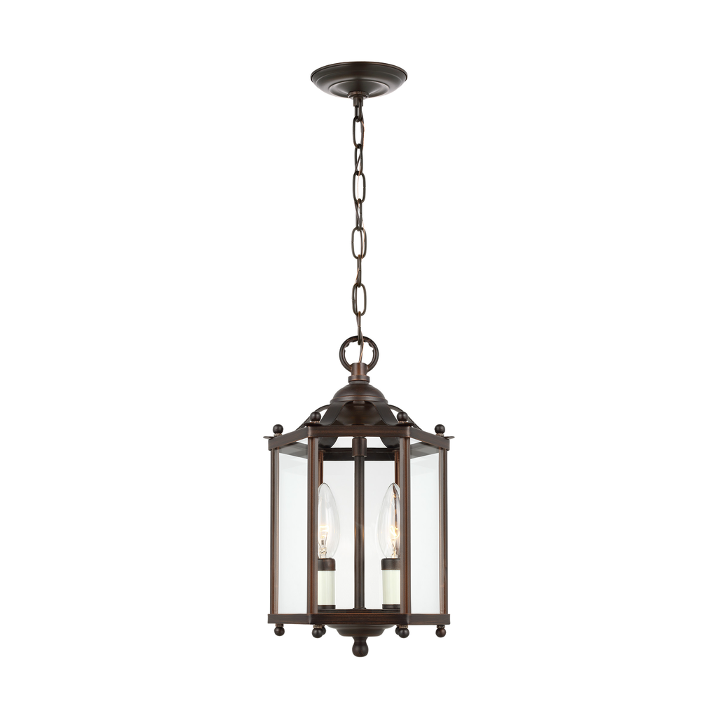 Product image for Bretton 3 Light Convertible Pendant/Semi-Flush Mount - Bronze
