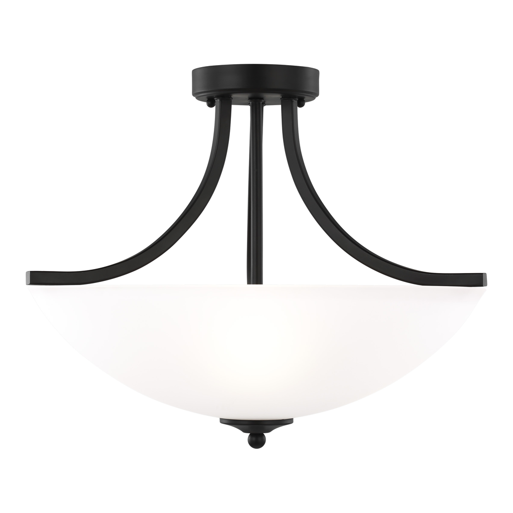 Product image for Geary 3 Light Convertible Semi-Flush Mount/Pendant - Midnight Black