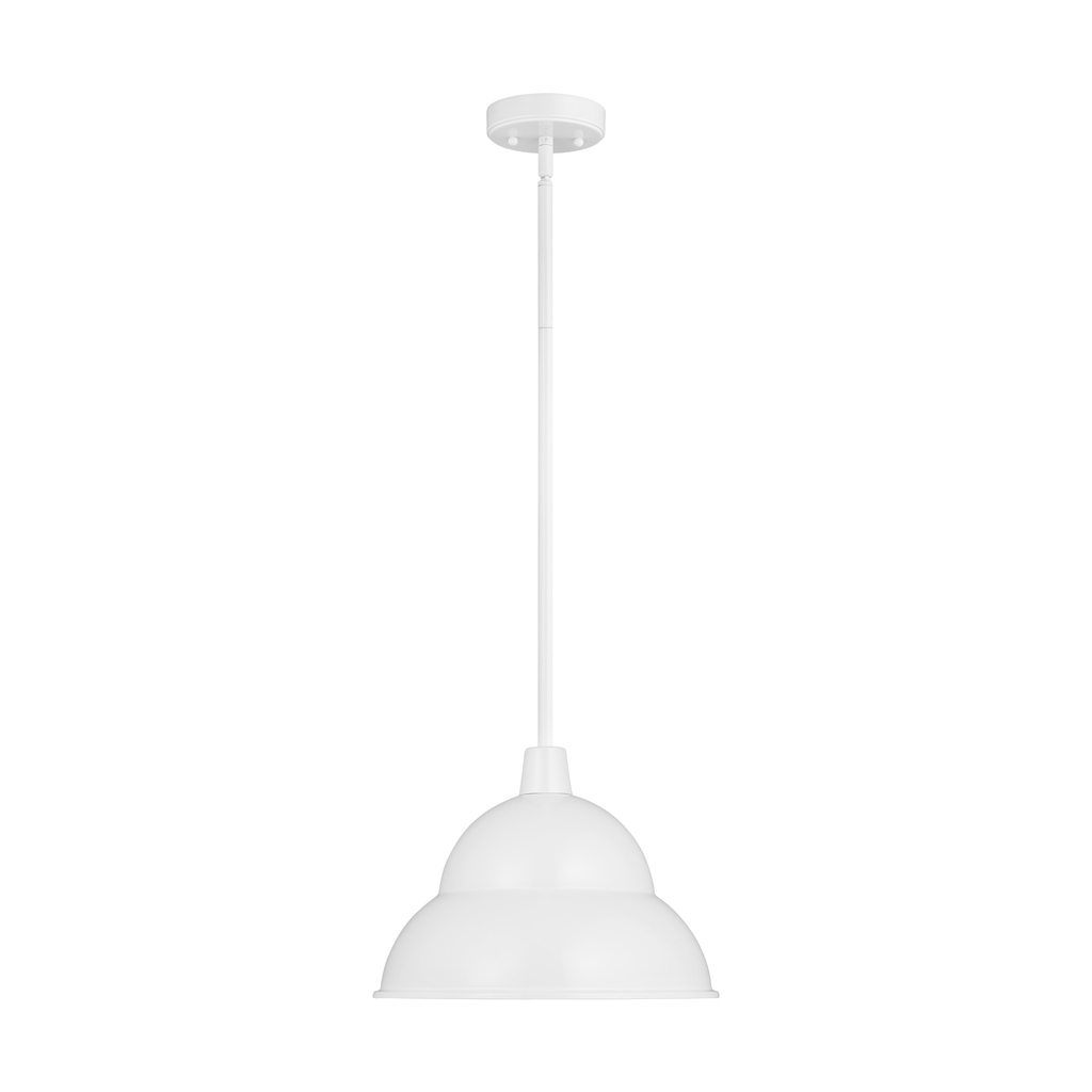 Product image for Barn Light 1 Light LED Hanging Lantern - White