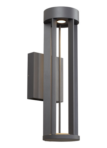 Product image for Turbo 18" LED Outdoor Sconce - Black