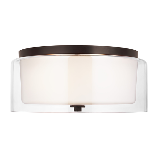 Product image for Elmwood Park 2 Light Flush Mount - Bronze