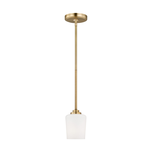Product image for Windom 1 Light LED Mini Pendant - Satin Brass