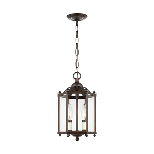 Product image for Bretton 3 Light Convertible Pendant/Semi-Flush Mount - Bronze