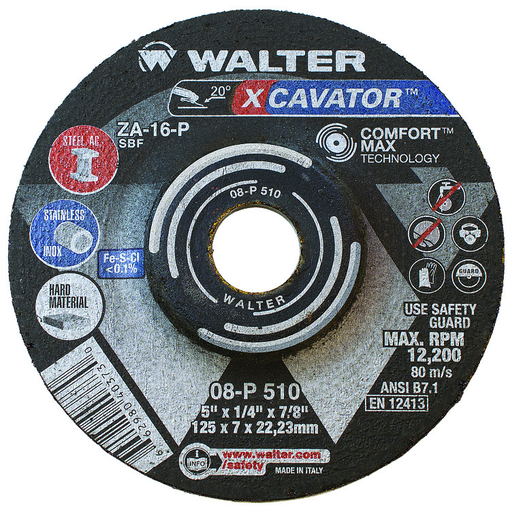 XCAVATOR™ Grinding Wheel 5" X 1/4" X 7/8" PK 25