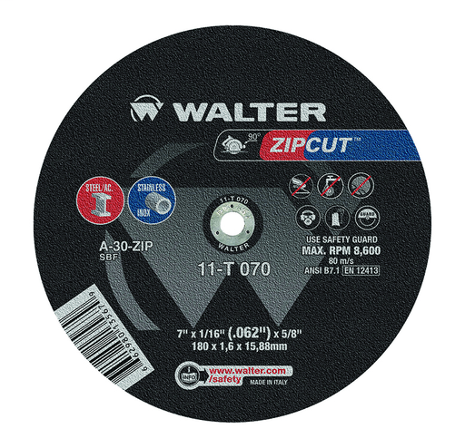 7"X 1/16"X 5/8" ZIP WHEELS