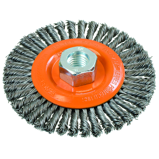 4-1/2" X3/16" X 5/8"-11 STRINGER BEAD KNOT TWISTED BRUSH