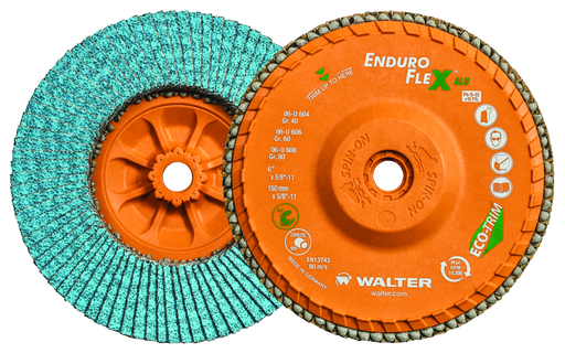 6 ENDURO 40 GRIT FLEX ALUM