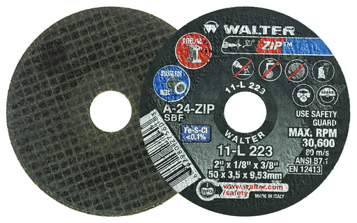 ZIP™ CUT-OFF WHEEL 2" X 1/8" X 3/8" PK 25