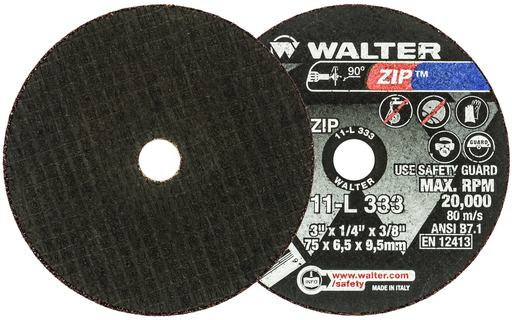 ZIP™ CUT-OFF WHEEL 3" X 1/4" X 3/8" PK 25