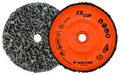 5" X 3/4" X 5/8"-11 FX CUP WHEEL PK 5