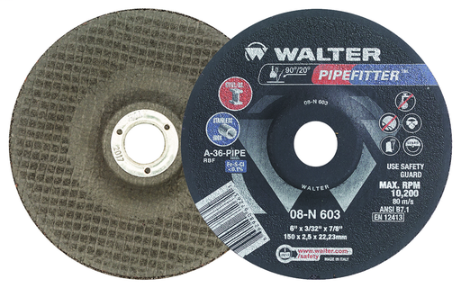 PIPEFITTER™ Grinding Wheel 6 X 3/32" A36 PK 25