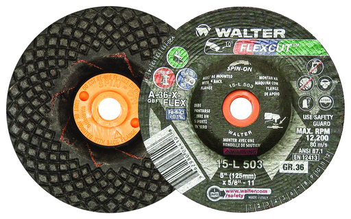 BLENDING DISC 5" GR36 FLEXCUT SPIN-ON PK 25