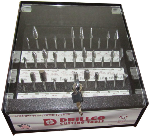 33 PIECE BURR DISPLAY