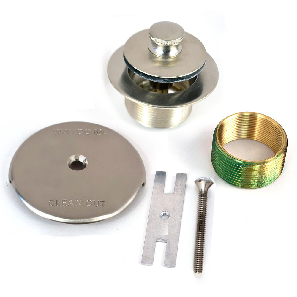 PUSH PULL® Trim Kit, 1.625-16 x 1.25 body, #38101 Bushing, Brushed Nickel
