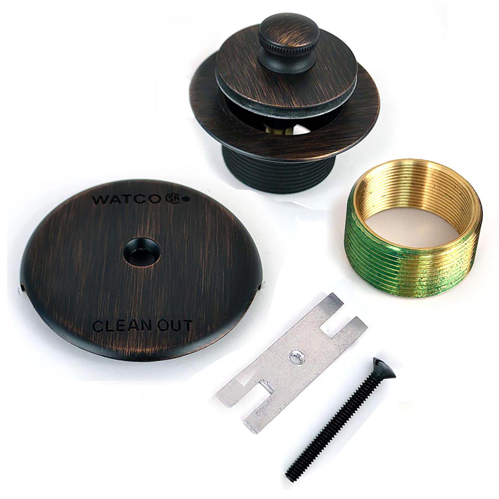 PUSH PULL® Trim Kit, 1.625-16 x 1.25 body, #38101 Bushing, Rubbed Bronze