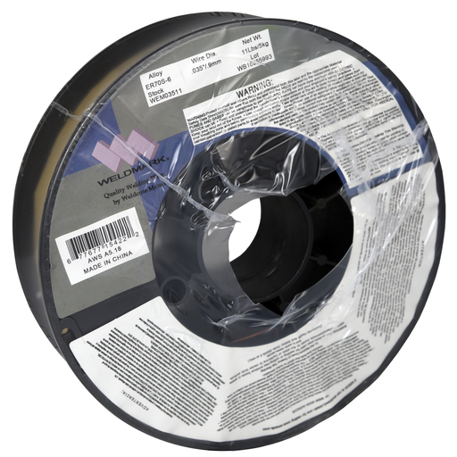 Weldmark® Carbon Steel Solid MIG Wire ER70S6 Copper Coated Mild Steel 0.0350in (0.8890mm) 11lb