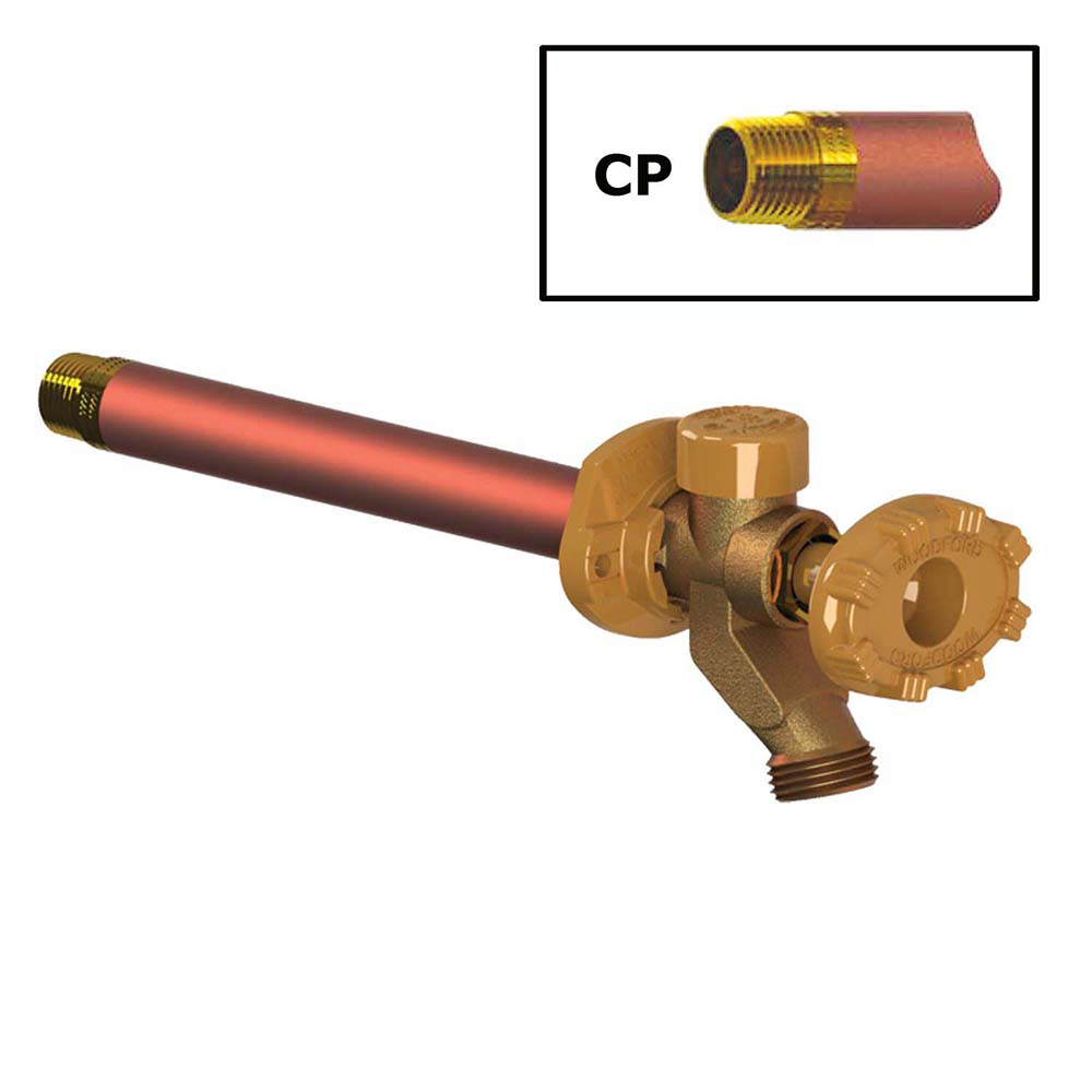 Model 19 Wall Faucet CP Inlet 8 Inch