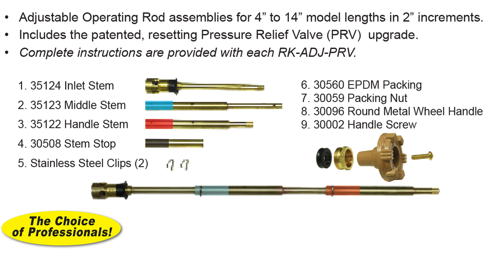 Adjustable Operating Rod 4-14