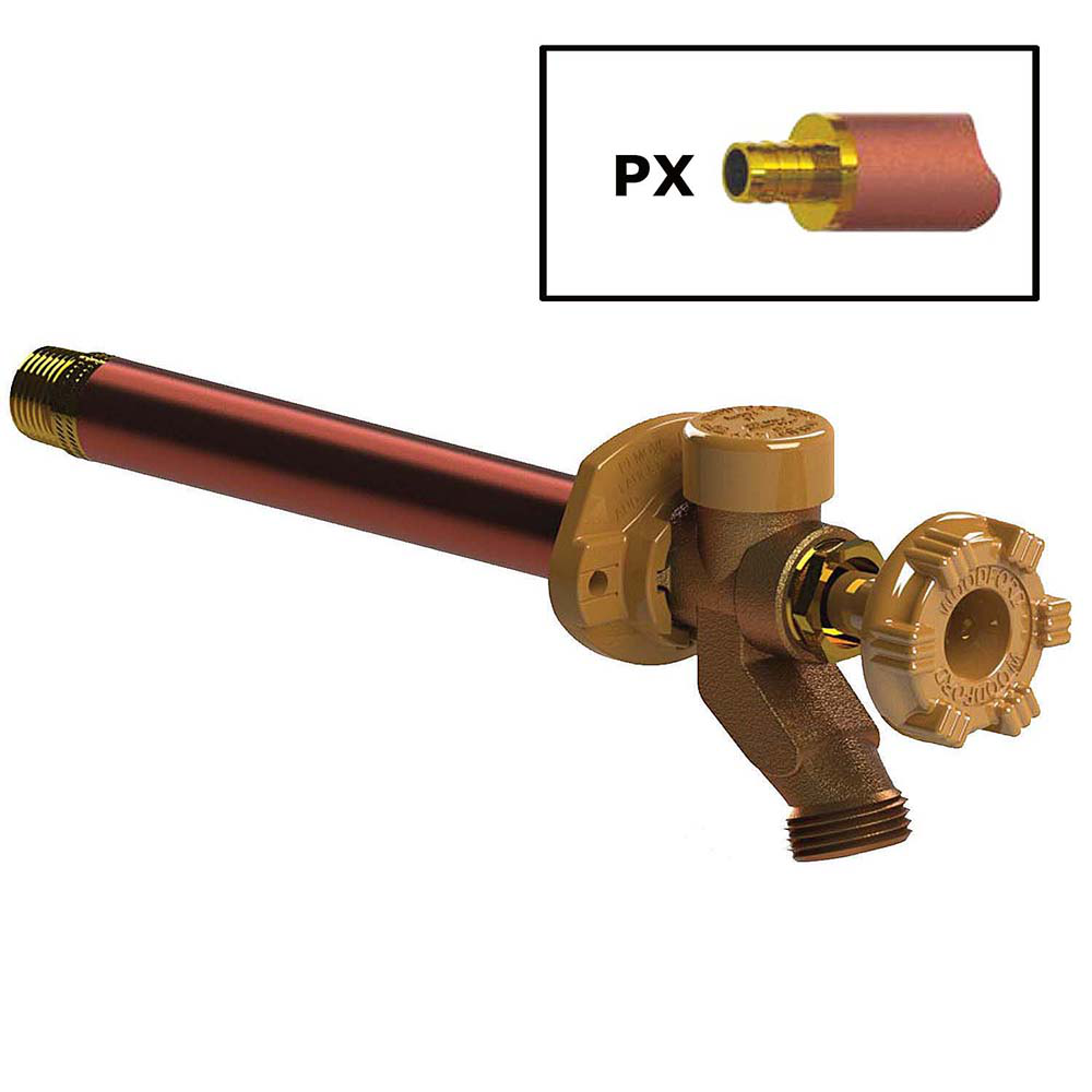 Model 17 Wall Faucet 1/2 PX Inlet 8 Inch, Metal Handle
