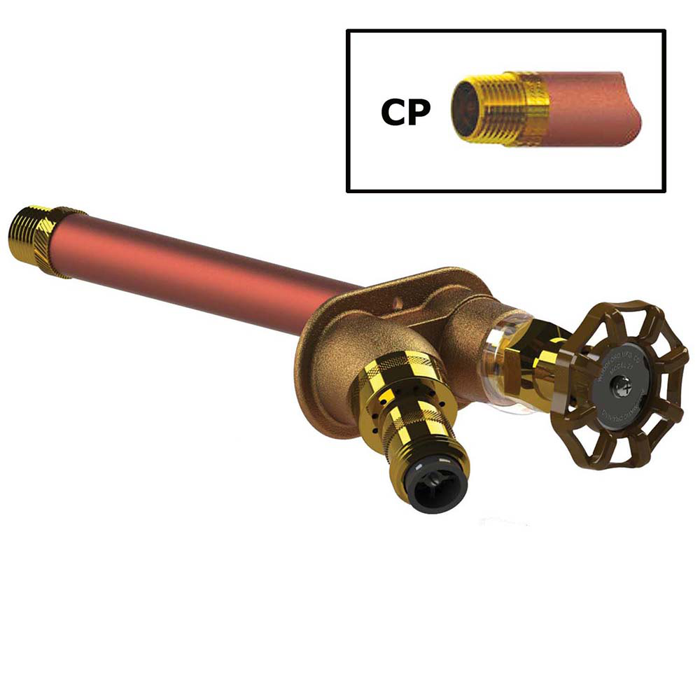 Model 27 Wall Faucet CP Inlet 4 Inch