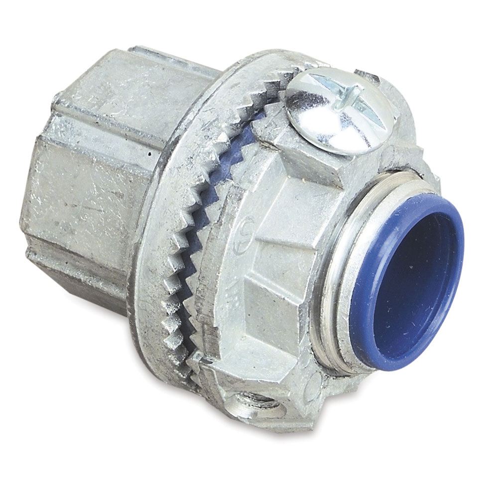 Product image for Thomas & Betts H075GRA-TB 3/4" Aluminum Grounding Hub, with Insulated Throat