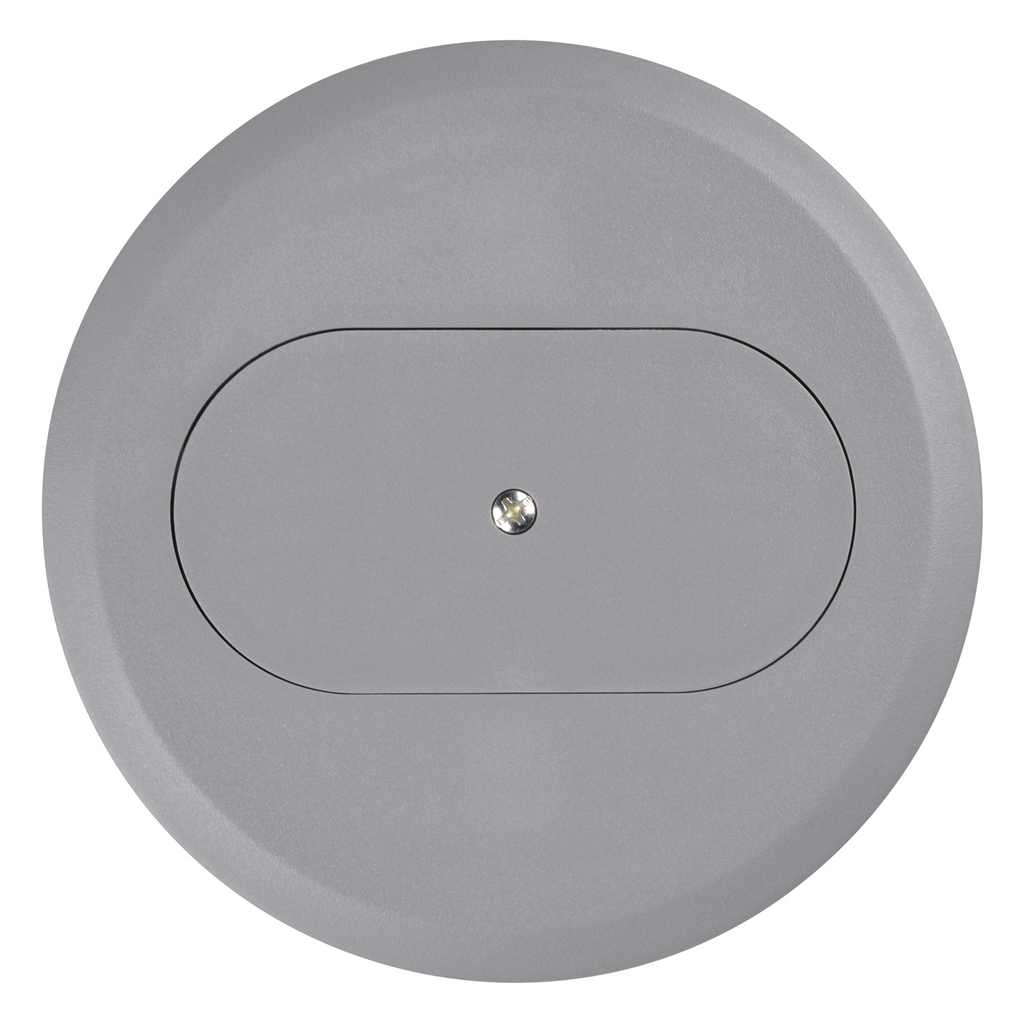 Mayer-DDS-Cover for Round Floor Box, Diameter 5.69 Inches, Color Slate, Non-Metallic, For use with Duplex Devices-1