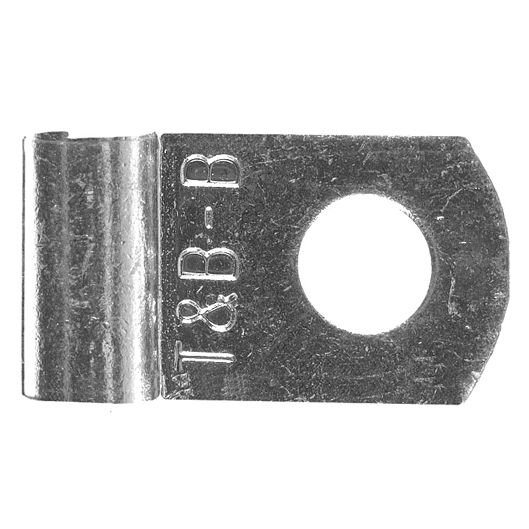 Product image for Thomas & Betts C10-10A 12 to 10 AWG #10 Stud Metallic Electrotinned Copper Non-Insulated Flag Terminal