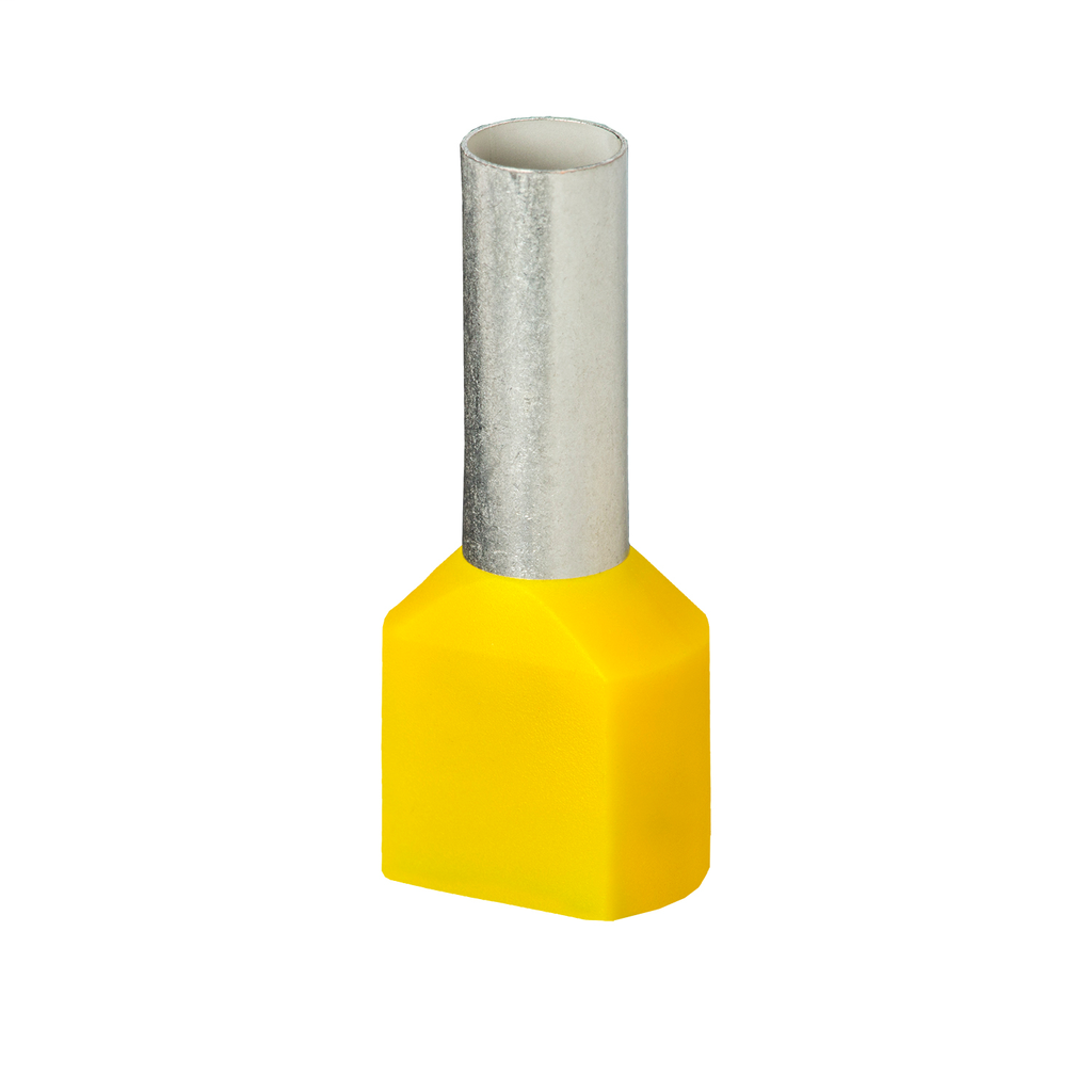 Product image for Thomas & Betts F8011 2 x 10 AWG 2 x 6.00 mm Conductor Range Nylon Insulated Twin Ferrule