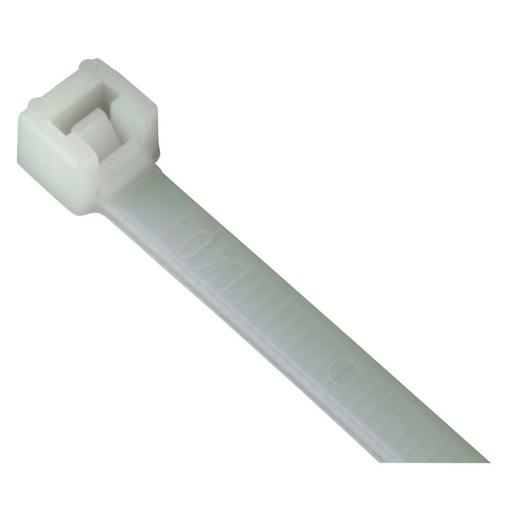Mayer-DDS-Cable Tie, Natural Polyamide (Nylon 6.6) for Temperatures up to 85 Degrees Celsius (185 F) for Indoor Applications, UL/EN/CSA62275 Type 2/21S Rated for AH-2 Plenum and as a Flexible Cable and Conduit Support, Length of 295.66mm (11.64 Inches), Width of 4.73mm (0.186 Inches), Thickness of 1.35mm (0.053 Inches), Tensile Strength Rating of 222 Newtons (50 Pounds)-1
