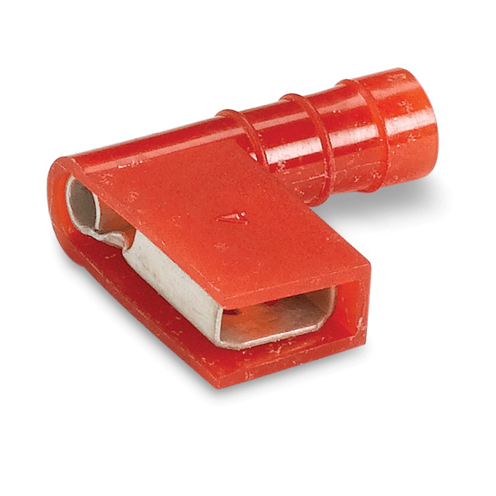 Product image for Thomas & Betts RA18-250A 22-18 AWG Wire Range .8 Inch Length .250 Inch Tab Size Insulated Nylon Female Disconnect