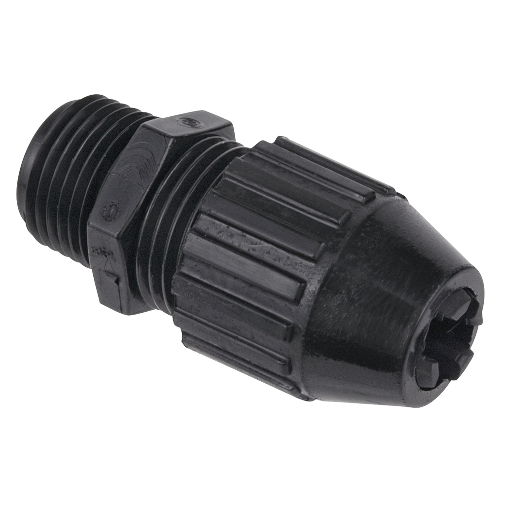 Mayer-DDS-Liquidtight Cord Connector, 3/4 Inch, Straight, Cord Range 0.560 to 0.690 Inch, Meets Coast Guard CG293, Nylon, Black-1