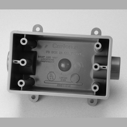 Product image for Carlon E9811EN 3/4" 1-Gang Type-FDC Non-Metallic Switch/Outlet Box