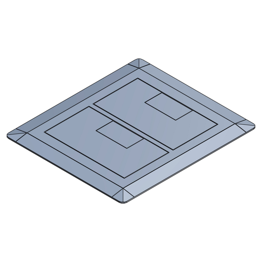 Product image for Carlon E9762S Slate Double Cover Assembly