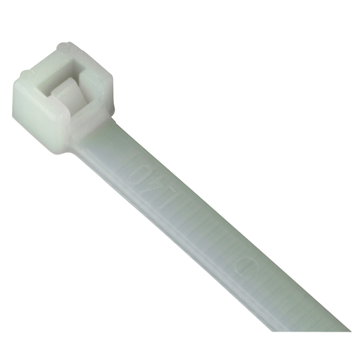 Mayer-DDS-Cable Tie, Natural Polyamide (Nylon 6.6) for Temperatures up to 85 Degrees Celsius (185 F) for Indoor Applications, UL/EN/CSA62275 Type 2/21S Rated for AH-2 Plenum and as a Flexible Cable and Conduit Support, Length of 295.66mm (11.64 Inches), Width of 4.73mm (0.186 Inches), Thickness of 1.35mm (0.053 Inches), Tensile Strength Rating of 222 Newtons (50 Pounds)-1