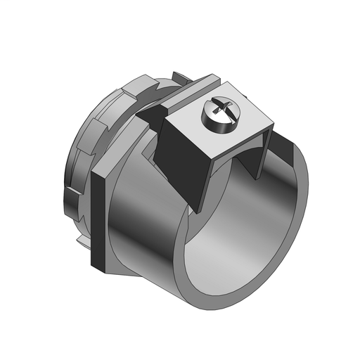 Mayer-DDS-Metal-Clad and Armored Cable Fitting, Straight, Trade Size 3/8 Inch, Knockout Size 1/2 Inch, Cable Range 0.470 to 0.660 Inch, Steel with Zinc Plating-1