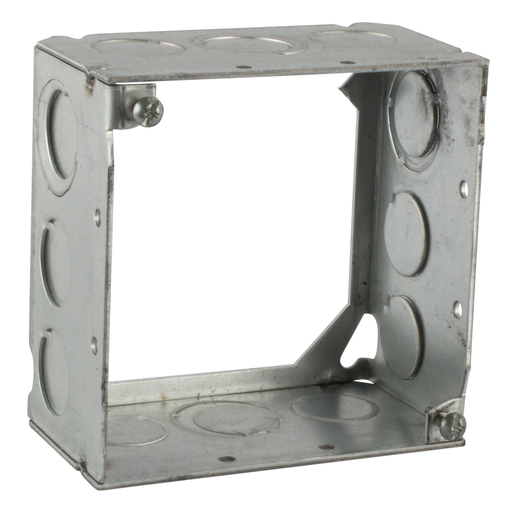 Product image for Steel City 531711234 4 x 2-1/8 Inch Steel Electrical Box