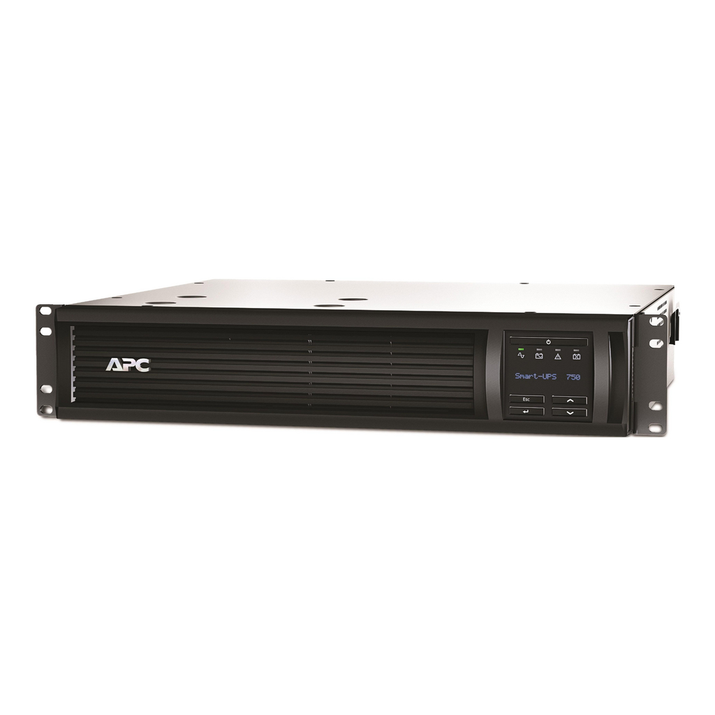 Mayer-DDS-APC Smart-UPS, Line Interactive, 750VA, Rackmount 2U, 120V, 6x NEMA 5-15R outlets, SmartConnect Port+SmartSlot, AVR, LCD-1