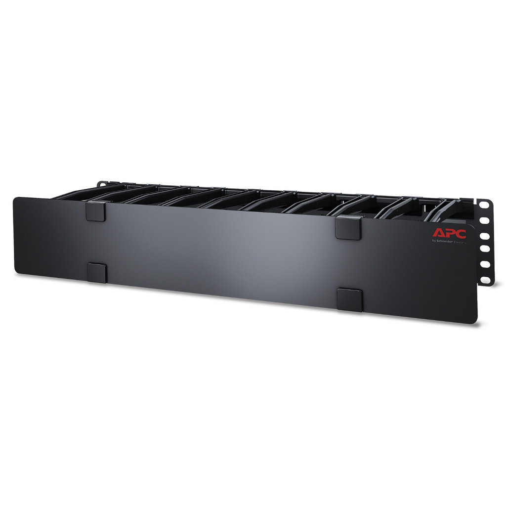 Mayer-DDS-APC NetShelter Cable Management, Horizontal Cable Manager, 2U, with Cable Tie, Single Side with Cover, 482 x 89 x 165 mm-1