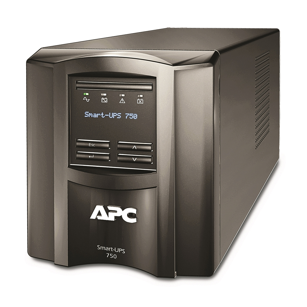 Mayer-DDS-APC Smart-UPS, Line Interactive, 750VA, Tower, 120V, 6x NEMA 5-15R outlets, SmartConnect Port+SmartSlot, AVR, LCD [TAA]-1