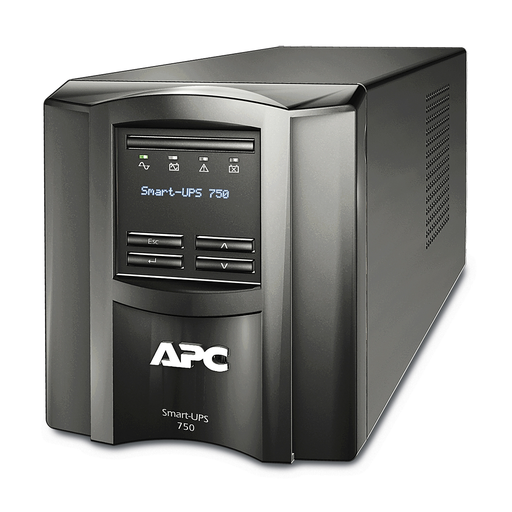 Mayer-DDS-APC Smart-UPS, Line Interactive, 750VA, Tower, 120V, 6x NEMA 5-15R outlets, SmartConnect Port+SmartSlot, AVR, LCD-1