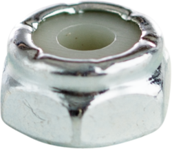 Product image for Cully 40405J 6-32 Nylock Hex Nut, Zinc Plated, Jar